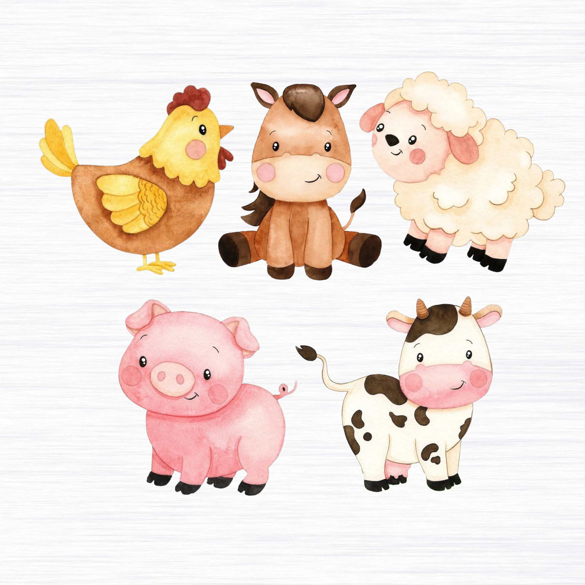 Farm Animal Cutouts | Pink Farm Theme Cutouts – Ezyprints Studio for Free Printable Farm Animal Cutouts