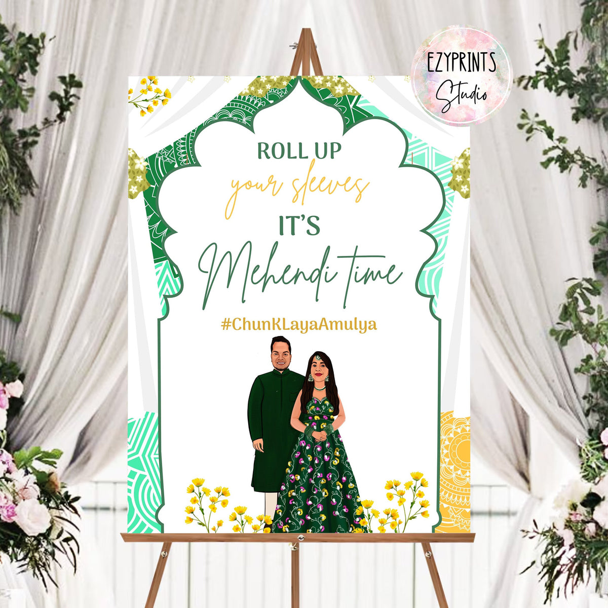 Indian Wedding Welcome Sign – Ezyprints Studio