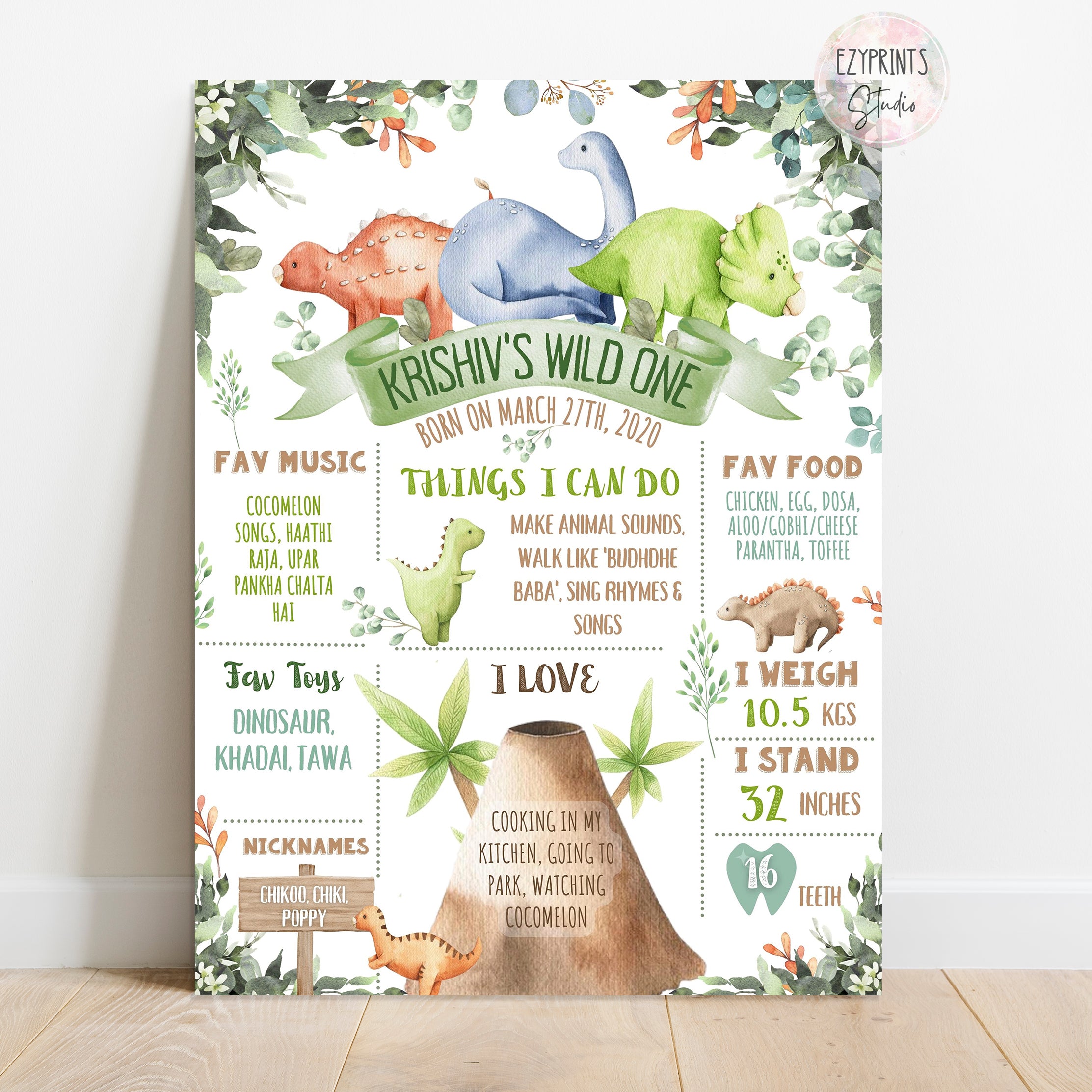 dinosaur theme chalkboard