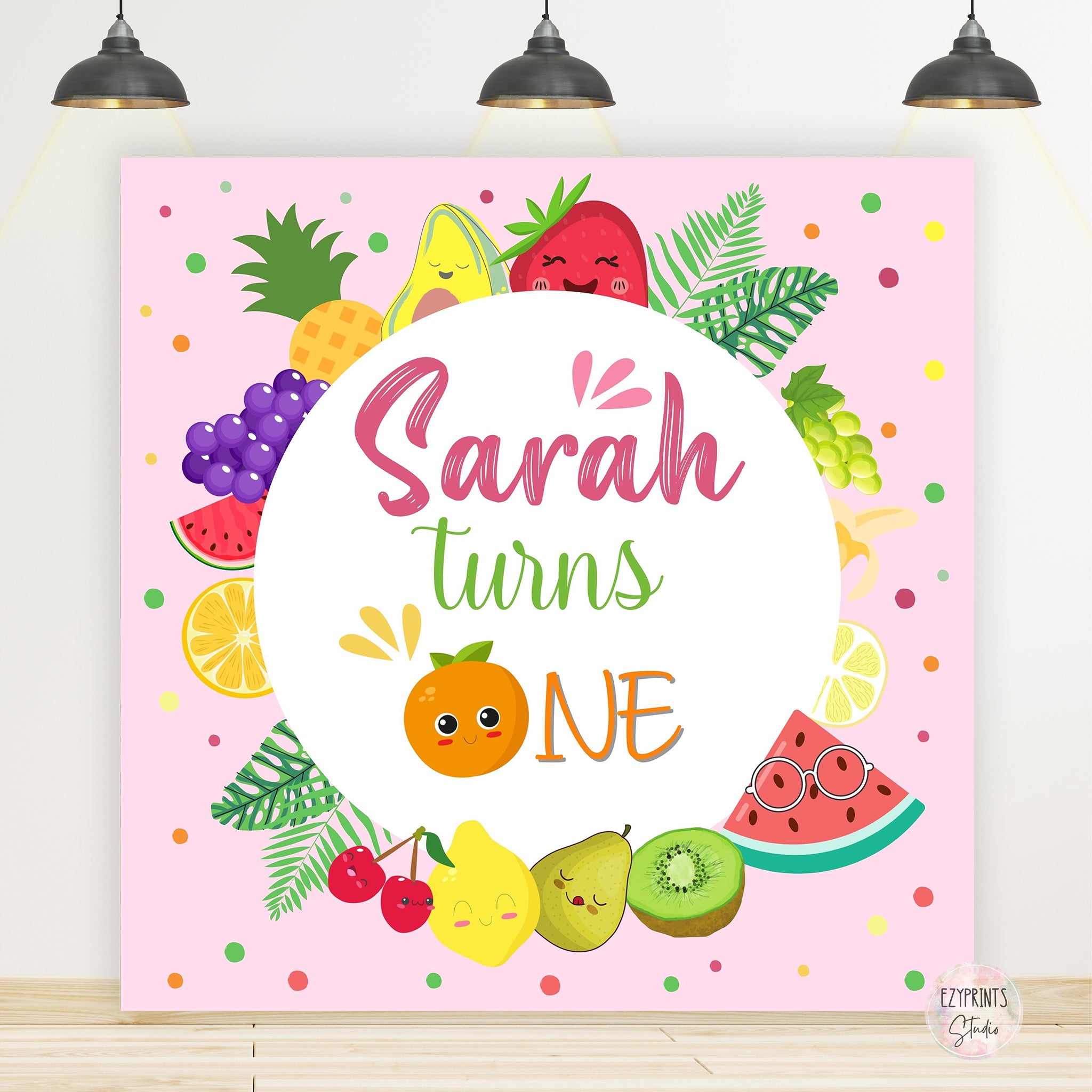 Fruits Theme Birthday Backdrop