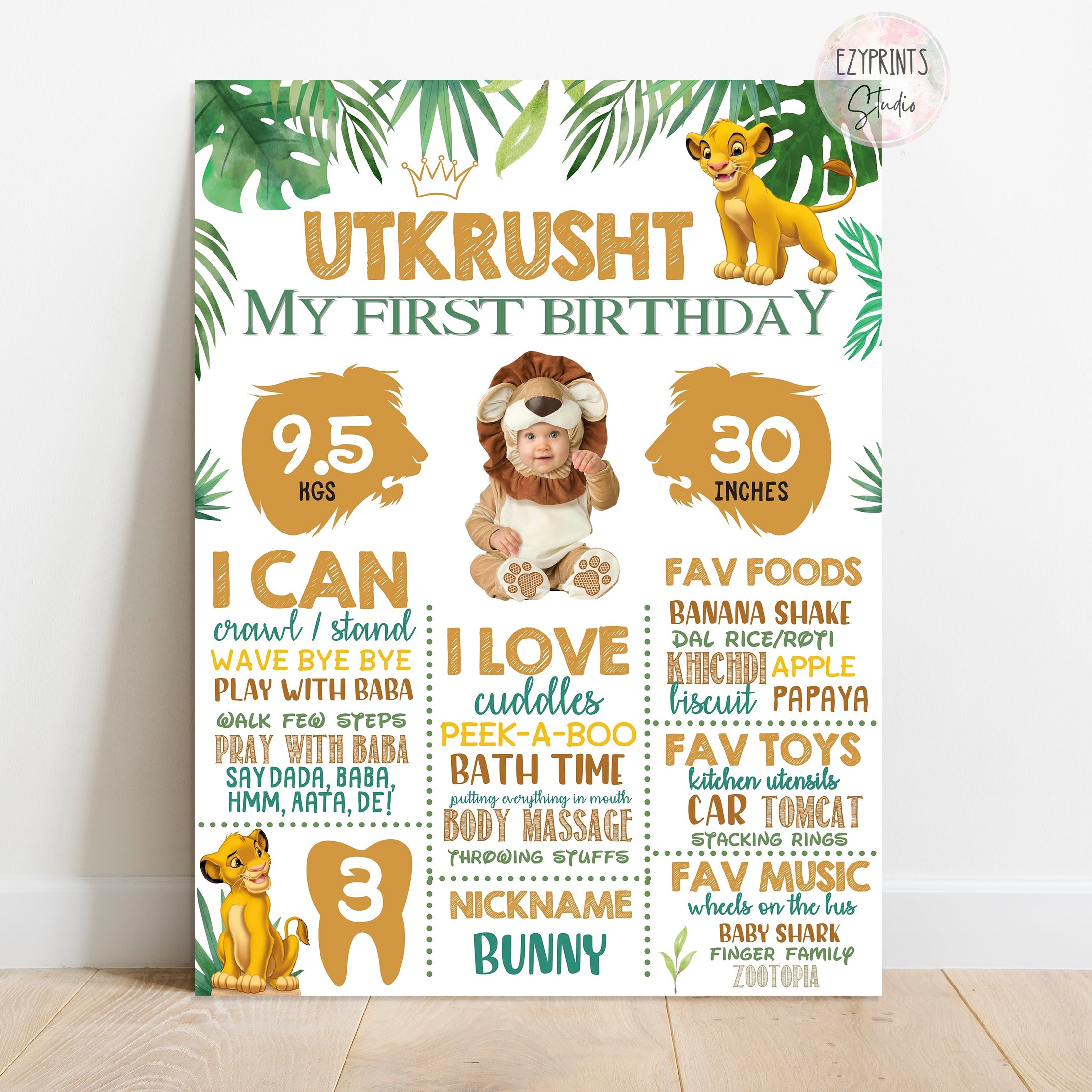 the lion king simba chalkboard