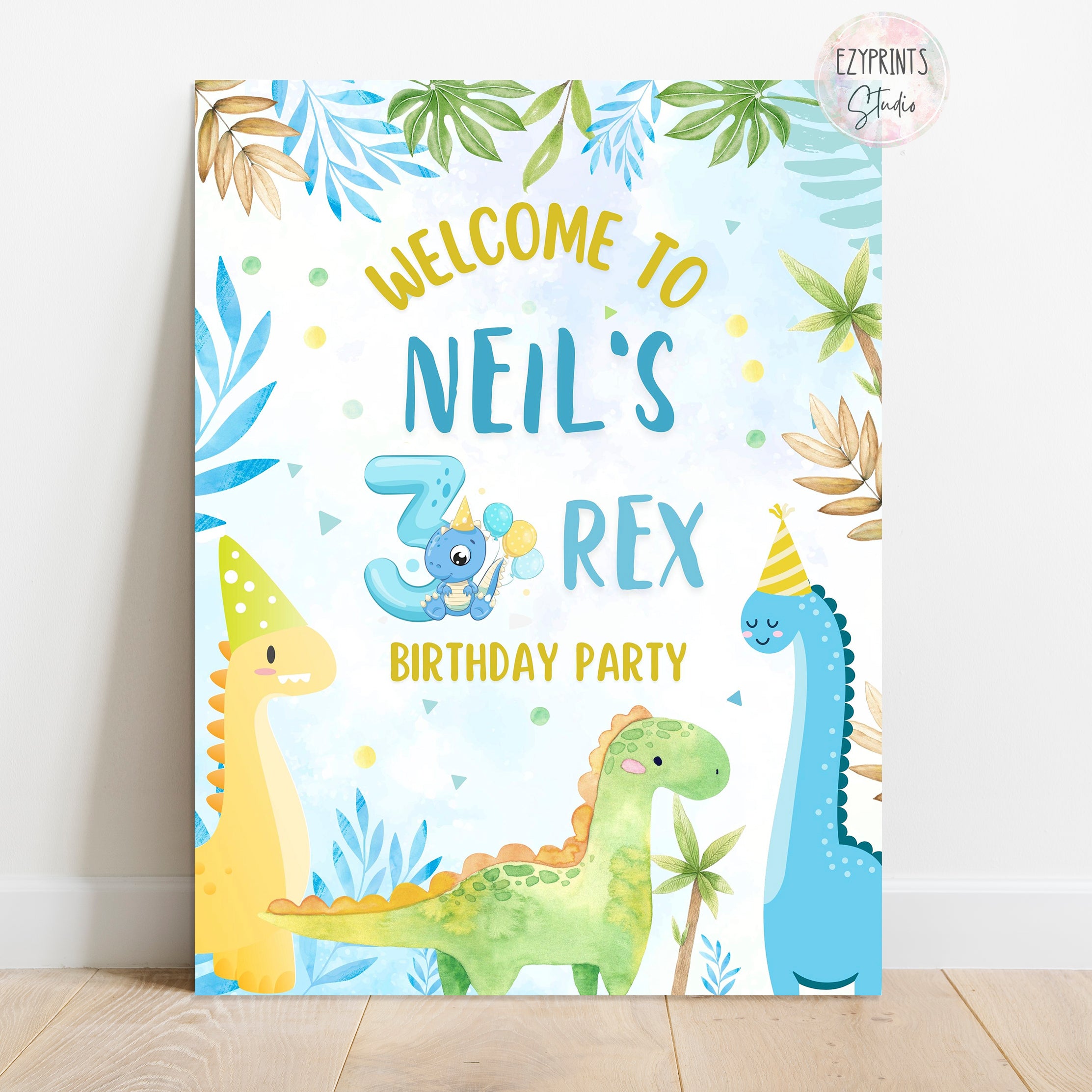 three rex welcome board