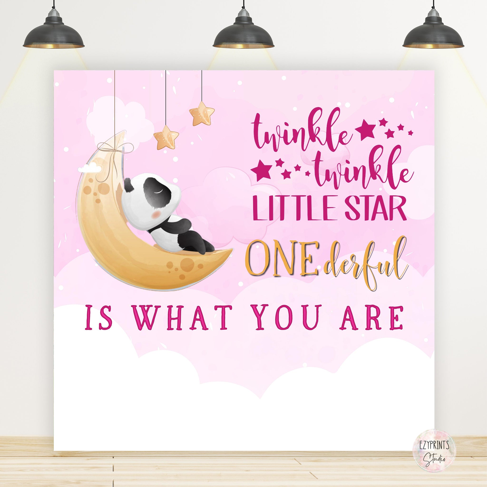 Twinkle Twinkle Little Star Birthday Celebration Backdrop