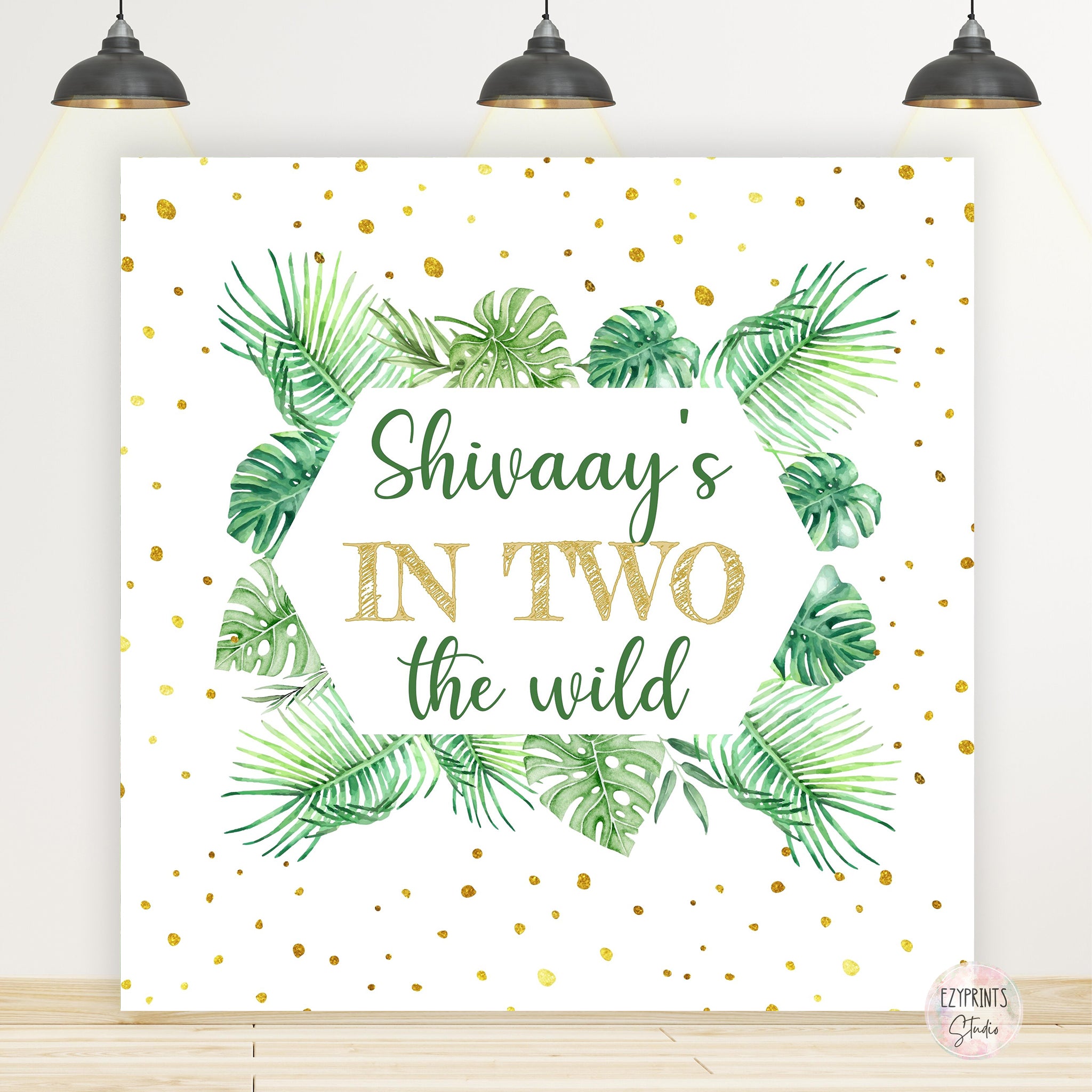 In Two the Wild Second Birthday Backdrop