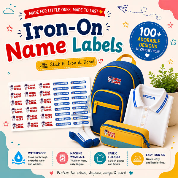 Iron on Labels | Set of 36 pcs