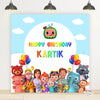 Cocomelon Theme Birthday Party Backdrop