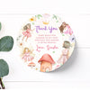 Thank you Stickers | Fairy Enchanted Garden Theme