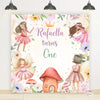 Fairy Enchanted Garden theme Birthday Backdrop