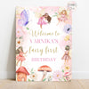Fairy Enchanted Garden theme Welcome Board