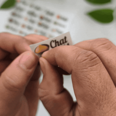 3D Permanent Kitchen Labels | Set of 48 stickers