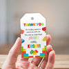Lego Blocks theme Thank you Tags