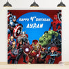 Marvel Avengers Theme Birthday Backdrop