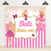 Barbie Theme Birthday Backdrop