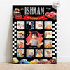 Personalised First Year Photo Collage Board | Cars McQueen Theme