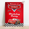Cars McQueen Theme Birthday Welcome Board
