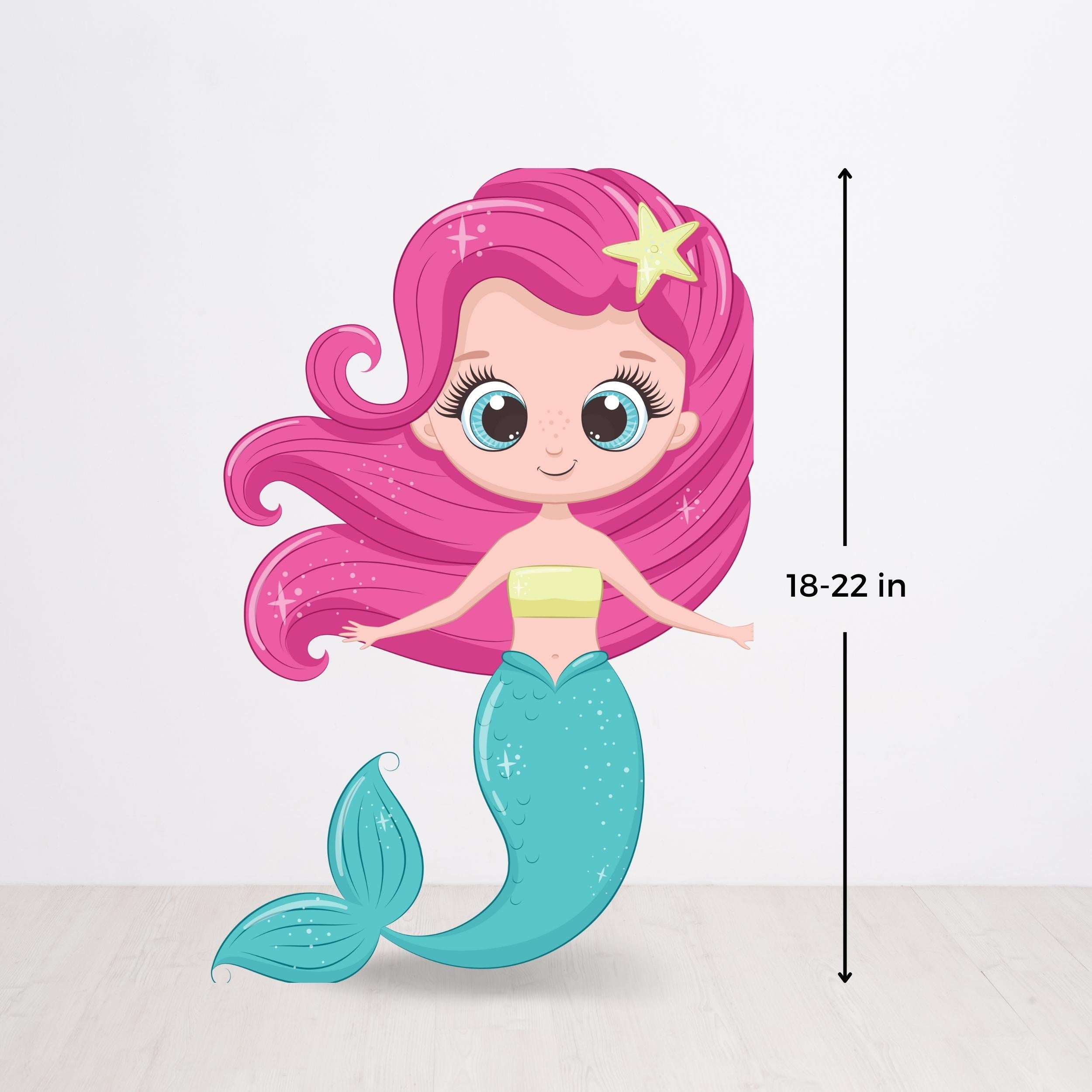 Mermaid Theme Birthday Party Cutouts – Ezyprints Studio