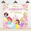 Disney Princess Theme Birthday Backdrop | Personalised