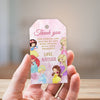 Disney Princess theme Thank you Tags