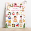First Year Photo Collage Board | Farm Animals Theme