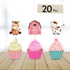 Cupcake Toppers | Farm farm Theme
