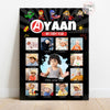 Personalised First Year Photo Collage Board | Marvel Avengers