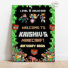 Minecraft Theme Welcome Board
