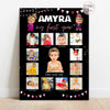 Personalised First Year Photo Collage Board | Boss Baby Pink