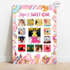Personalised First Year Photo Collage Board | Candyland Theme