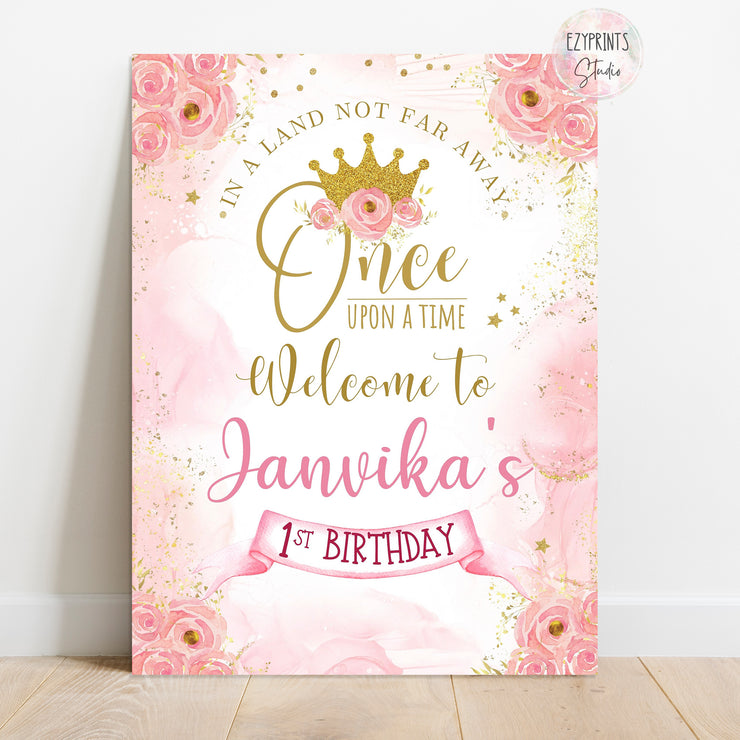 Princess Theme Party Welcome Board – Ezyprints Studio
