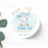 Thank you Stickers | Blue Elephant Theme