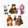 Masha and the Bear Theme Cutouts