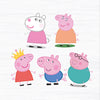 Peppa Theme Birthday Party Cutouts