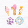 Candyland Ice cream Theme Birthday Party Cutouts
