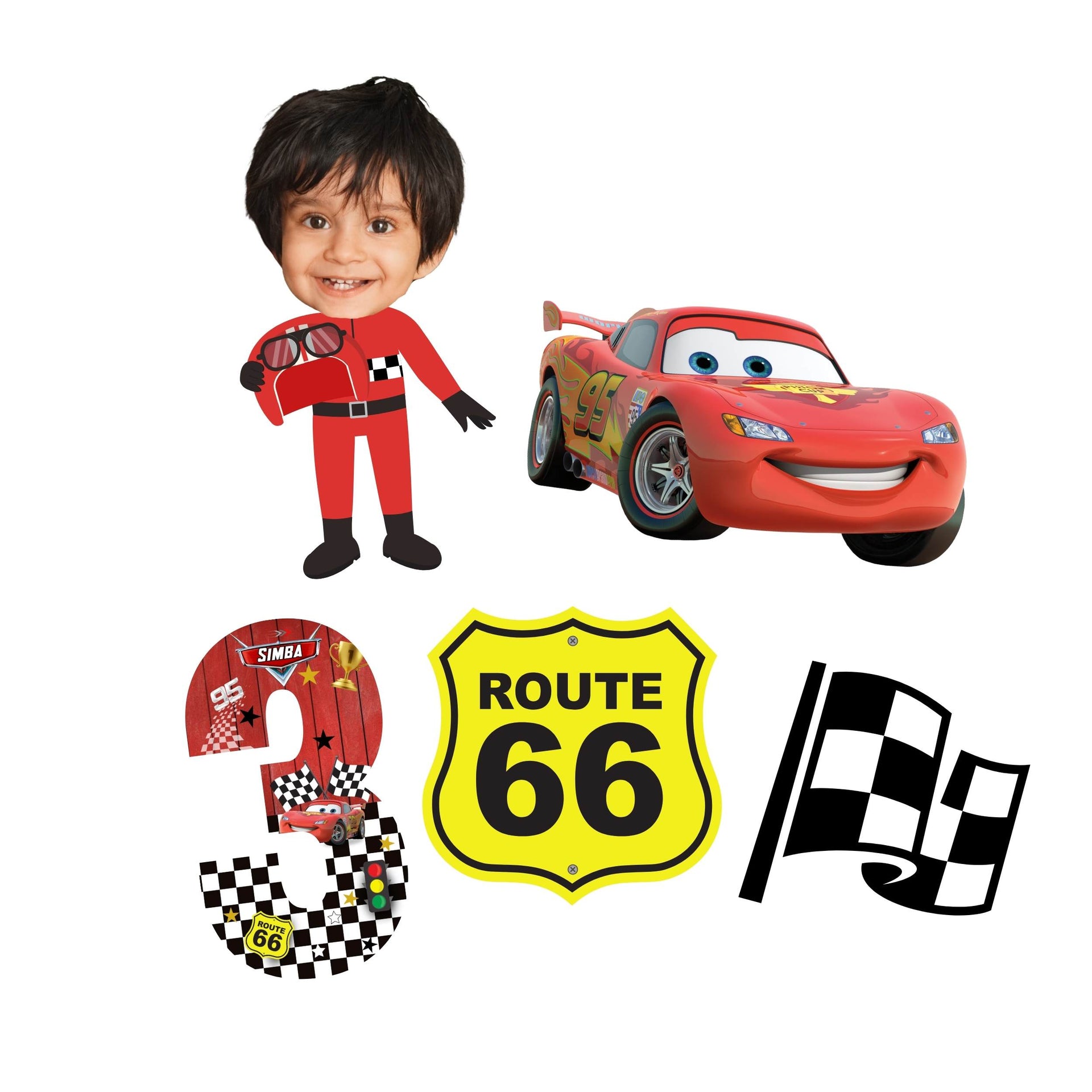 Cars McQueen Cars Theme Birthday Cutouts