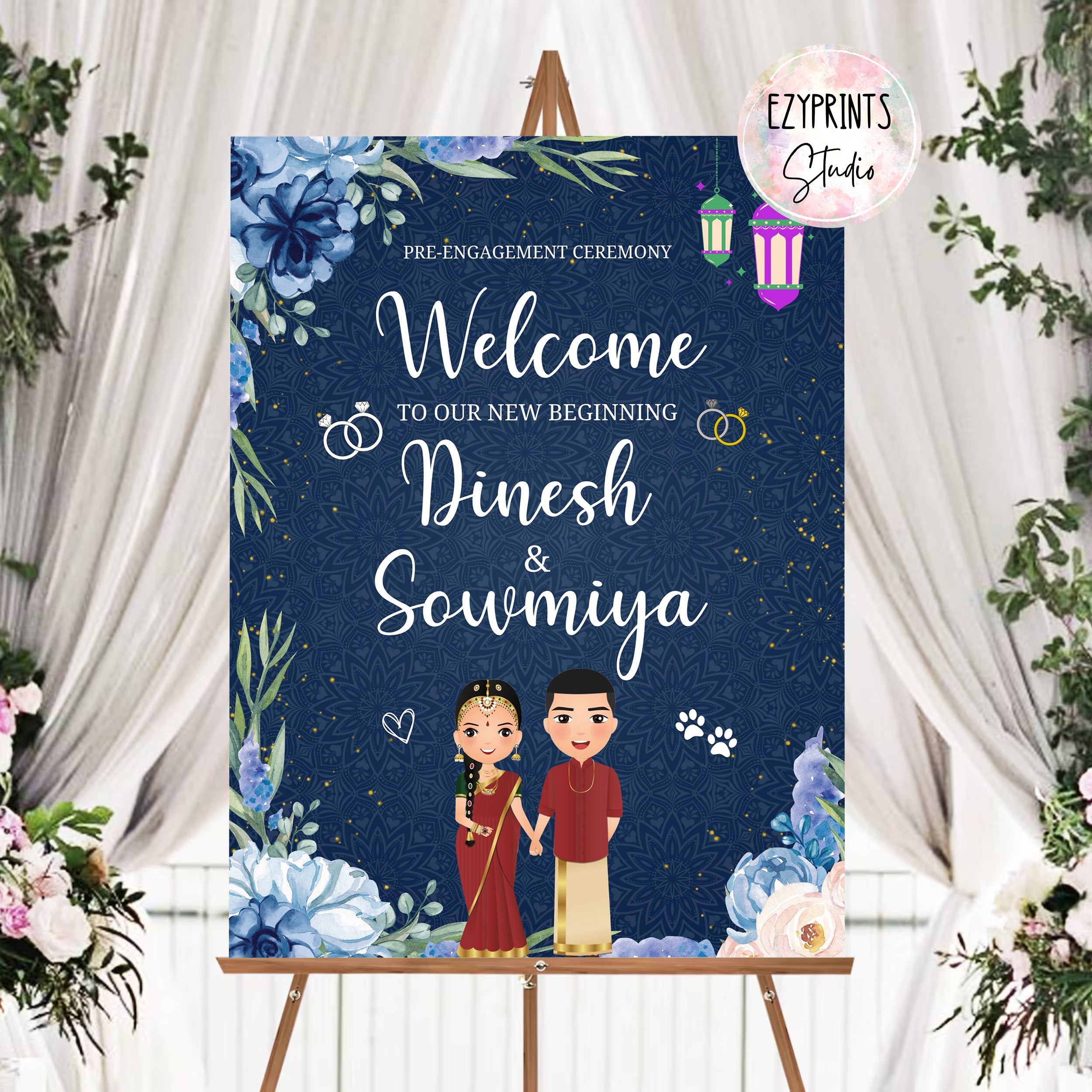 Wedding reception sign board | Beachweddingtips.com