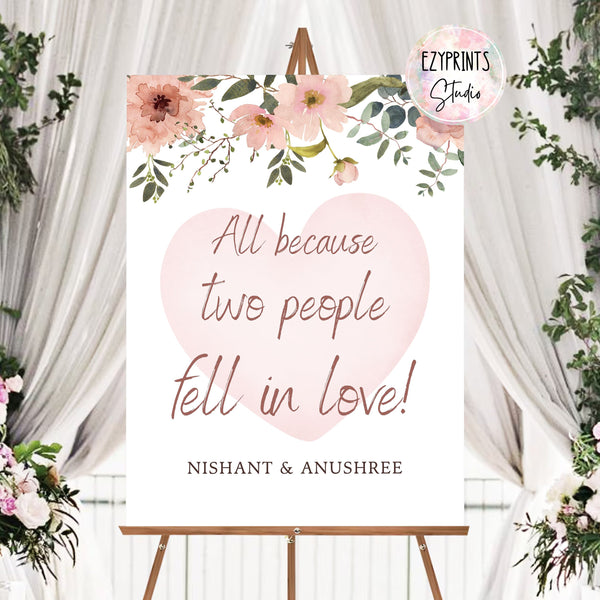 Indian Wedding Welcome Sign