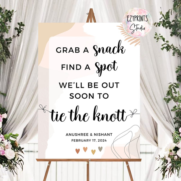 Indian Wedding Welcome Sign