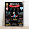 Hot Air Balloon Aeroplane Chalkboard Poster