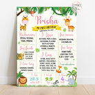 animal theme chalkboard poster