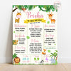 Birthday Chalkboard Poster | Wild Jungle theme