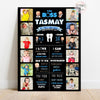 Birthday Milestone Chalkboard with Photos | Boss Baby theme