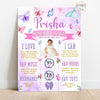 Birthday Chalkboard Poster | Butterfly theme