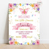 Butterfly Birthday Party Welcome Board