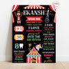 Carnival theme Birthday Chalkboard Poster