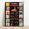 Birthday Milestone Chalkboard with Photos | Cars theme