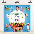 Cocomelon Theme Birthday Backdrop