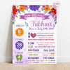 Chalkboard Poster | Butterfly Purple theme