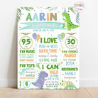 dinosaur theme birthday chalkboard