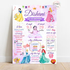 Disney princess chalkboard poster