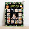 Personalised First Year Photo Collage Board | Jungle Safari Theme